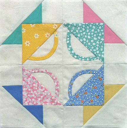 postage stamp basket block